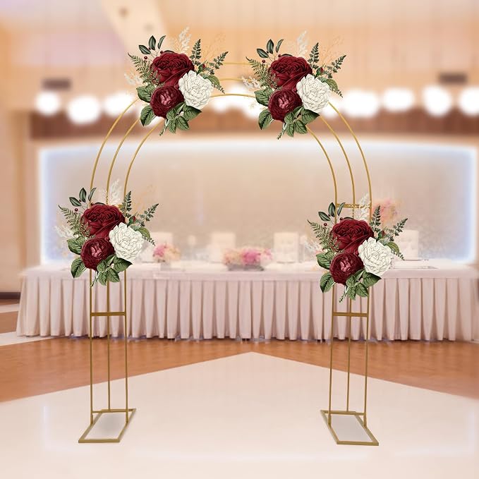Wedding Arch Backdrop Stand, 8.53ft Heavy Duty Metal Wedding Backdrop Stand - Image 4