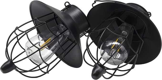 YAKii 2 Pack Solar Lantern Hanging Waterproof Outdoor Metal Solar Lamp - Image 2