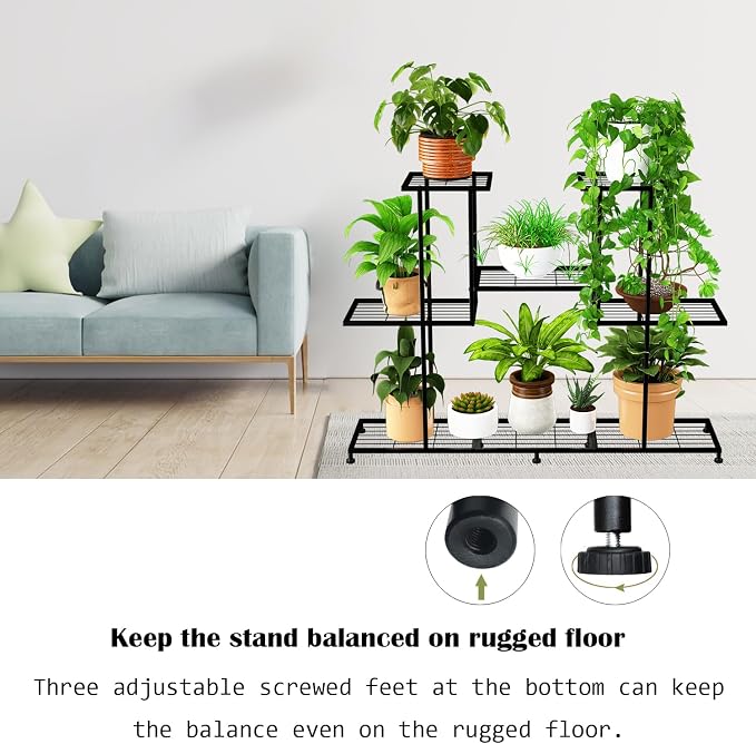 Twhep Metal Plant Stand, 5 Tiers Multifunctional Plant Stands - Image 5