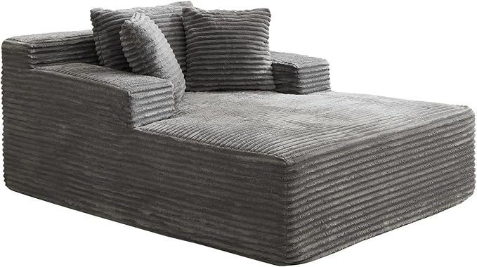 Garvee 50" Oversized Chaise Lounge Indoor Boneless Couch - Image 8