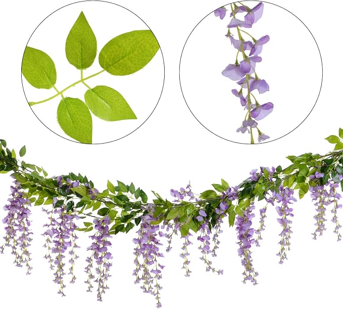 Lvydec Wisteria Artificial Flowers Garland - Image 5