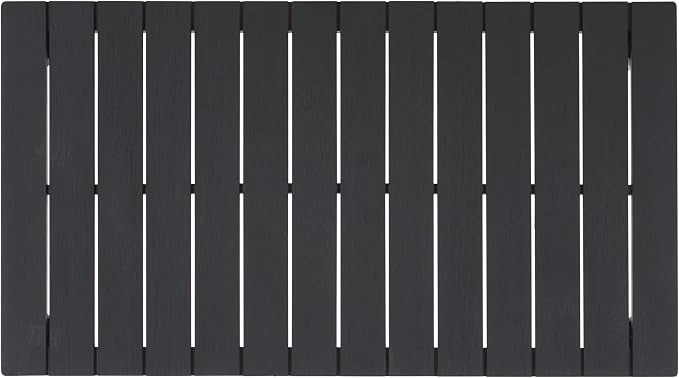 SAFAVIEH Couture Outdoor Collection Martinique Black Solid Wood Patio Coffee - Image 7