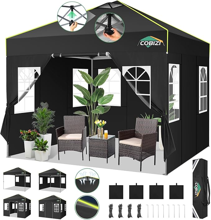 COBIZI 10x10 Pop Up Canopy Tent by COBIZI