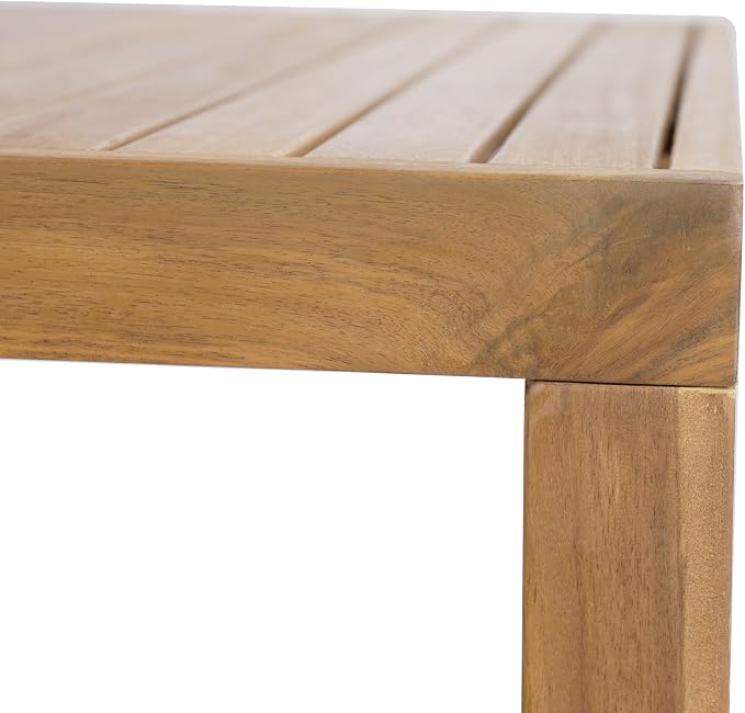 Christopher Knight Home Gree Acacia Wood Patio Bar Table and Chairs Set of 2 - Image 12