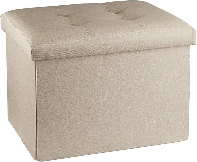 ALASDO Storage Ottoman Footrest Stool Small Ottoman by ALASDO