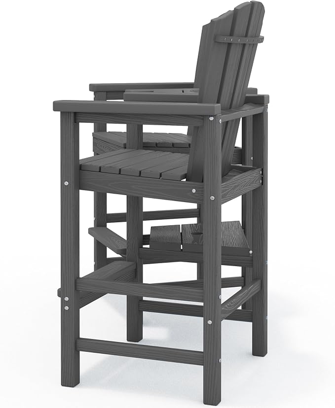 KINGYES Tall Adirondack Chair Set of 2, All-Weather HDPE Outdoor Adirondack - Image 12