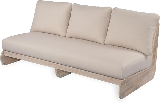Christopher Knight Home Poppy Acacia Wood Outdoor 3 Seater Sofa - Image 5