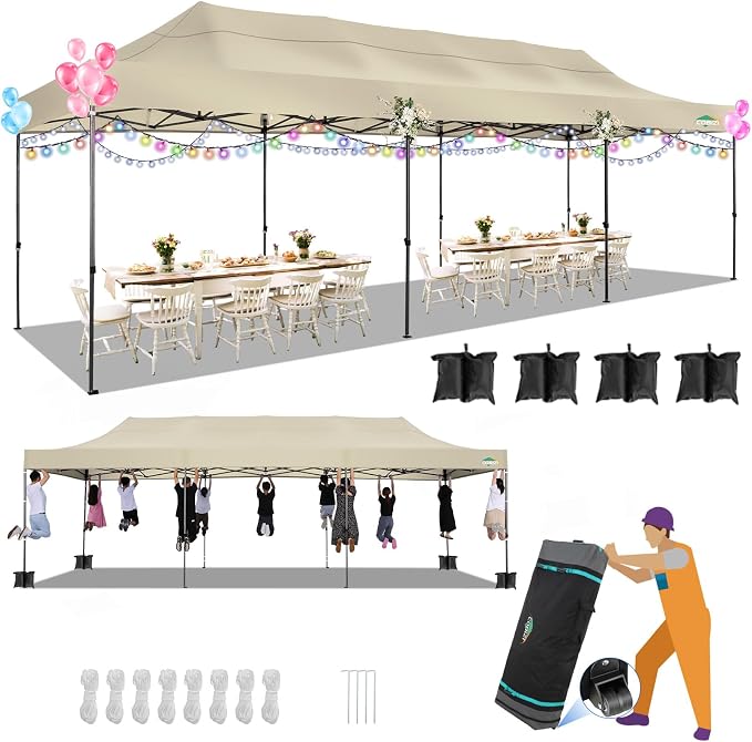 COBIZI 10x30 Pop up Canopy, Heavy Duty Outdoor Party Tents by COBIZI
