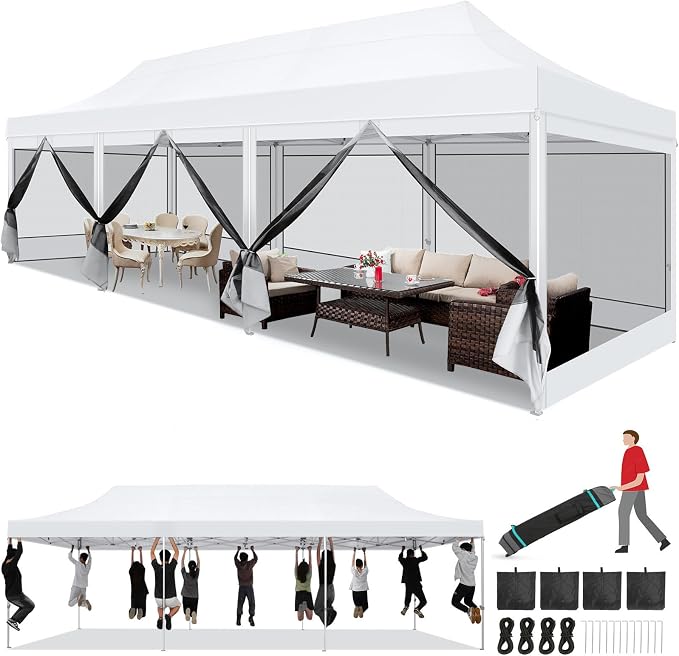 COBIZI 10x30 Heavy Duty Pop Up Canopy by COBIZI