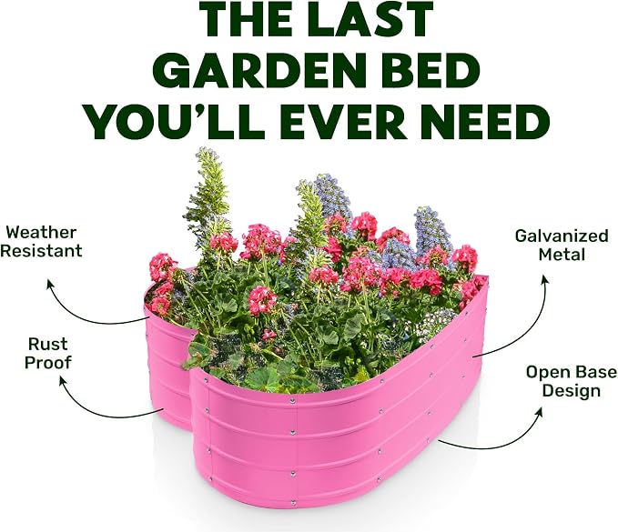 Plant & Plot Galvanized Raised Garden Beds Outdoor // Planter Raised Beds - Image 5