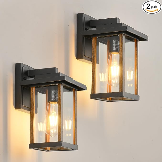 Outdoor Wall Sconce, Outside Porch Light Fixtures, Anti-Rust Exterior Wall by SmeikeLighting