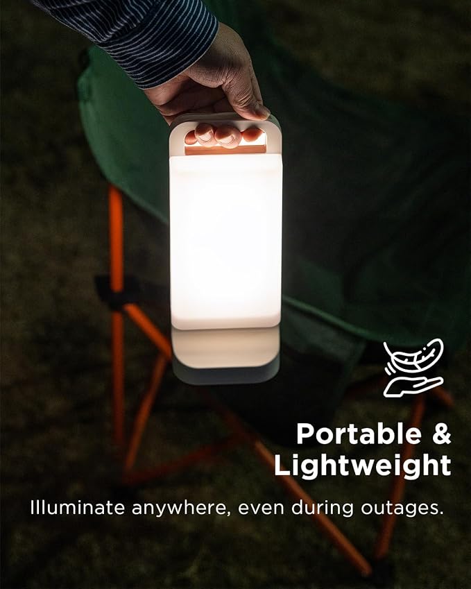 Solar Camping Lantern, Rechargeable Battery Powered Camping Light 6000mAh Up to - Image 6