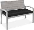 Best Choice Products Outdoor Bench 2-Person Wicker Garden Patio Benches Seating by BestChoiceProducts