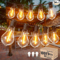 Outdoor String Lights 100 ft for Outside String Lights by Meidaoduo