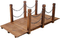5 FT & 3.3 FT Wooden Garden Bridge, Stained Wood Arc Footbridge by Unknown