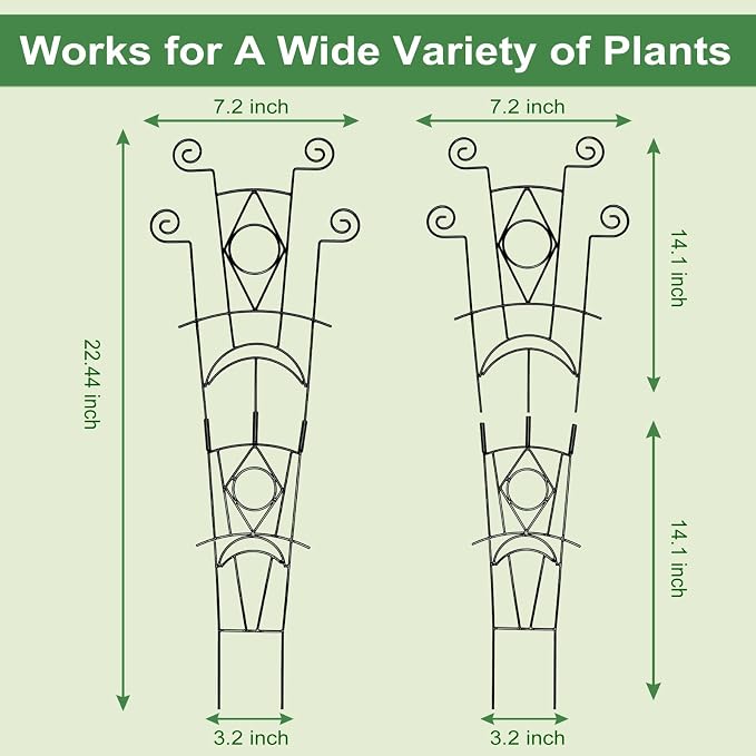 Stackable Metal Trellis for Climbing Plants Outdoor & Indoor - Image 2