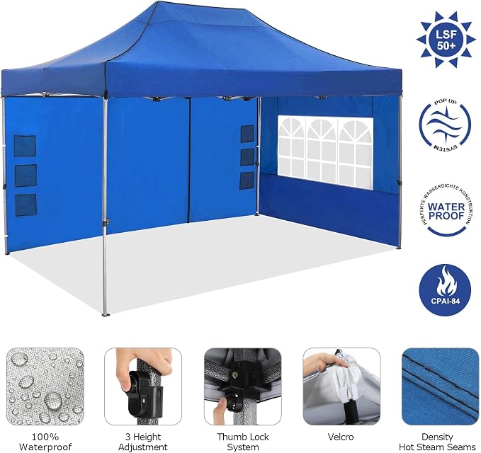 COBIZI 10x15 Pop up Canopy Gazebo 3.0, Easy up Heavy Duty Canopy - Image 3