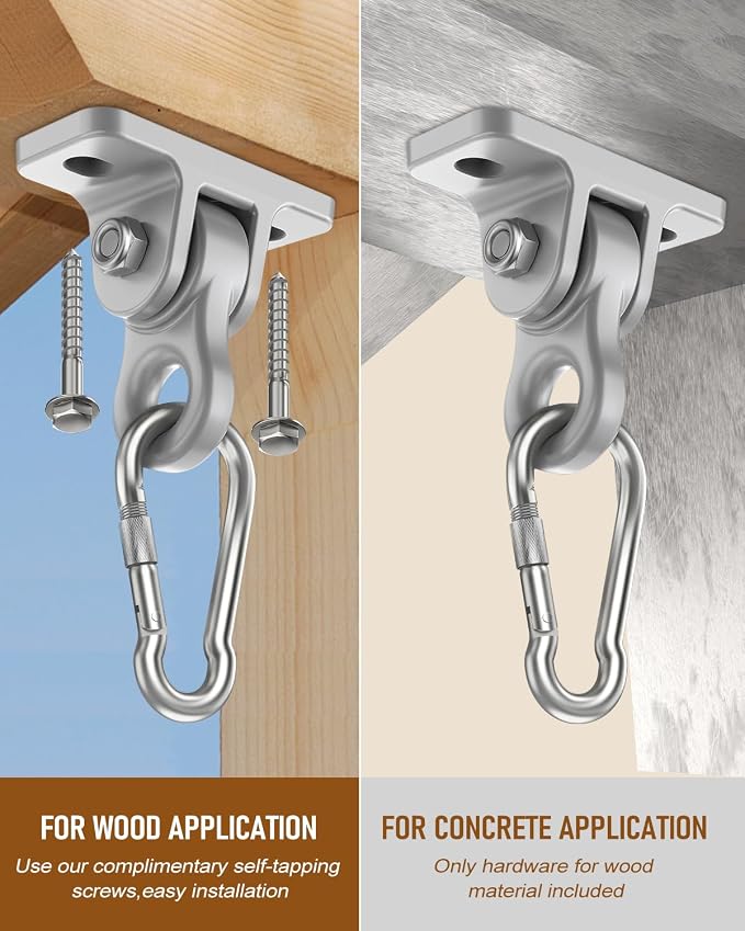 Heavy Duty Porch Swing Hangers Kit, - Image 5