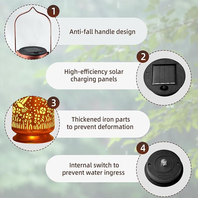 Solar Lanterns Outdoor Waterproof Gifts - Image 6