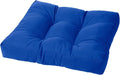 Cushion Source Tufted Ottoman Cushions, Sunbrella Canvas Pacific Blue by CushionSource