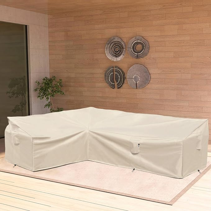 Heavy Duty Outdoor Sectional Sofa Cover, Lawn Patio Furniture Covers - Image 7