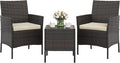 GAOMON 3-Piece Patio Furniture Set, Modern PE Rattan Conversation Set by GAOMON