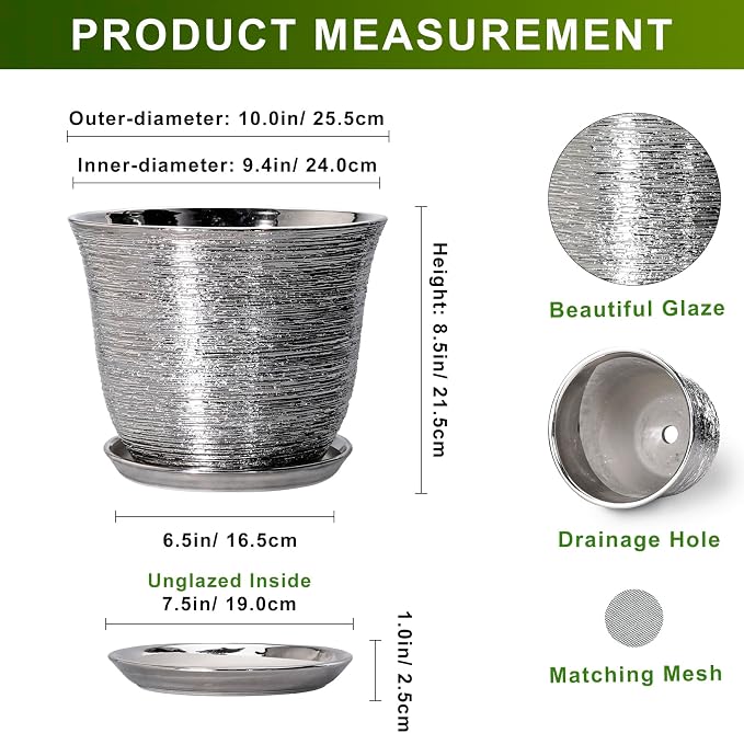 10 Inch Plant Pot - Image 2