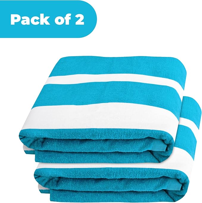 Superior Cabana Cotton Lounge Chair Cover, Outdoor Towel/Chaise Furniture Covers - Image 5