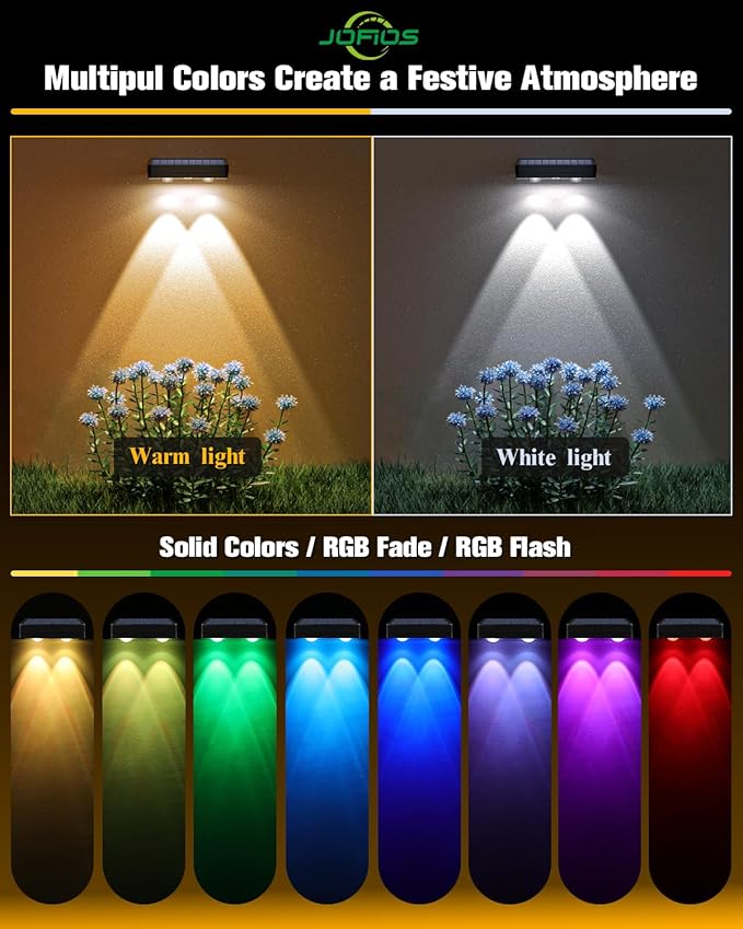 Solar Fence Lights 20 Pack, 50 Lumens Outdoor Solar Lights - Image 4