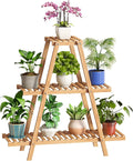 BMOSU Plant Stand Bamboo for Indoor Outdoor Tiered Plant Shelf 8 Potted Flower by BMOSU