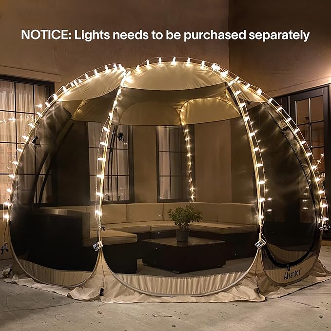 Alvantor® Screen House Gazebo, Pop Up Igloo Screened Canopy Tent - Image 9