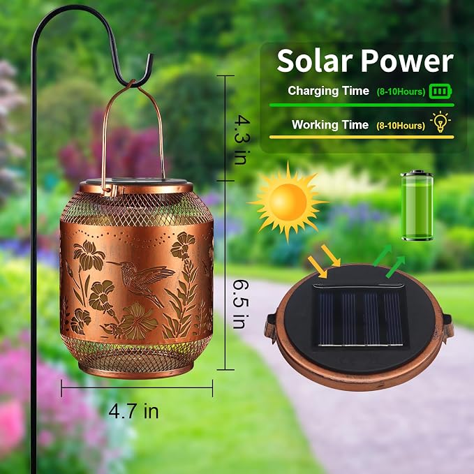 Solar Lanterns Outdoor Waterproof, Birthdays Gifts - Image 4