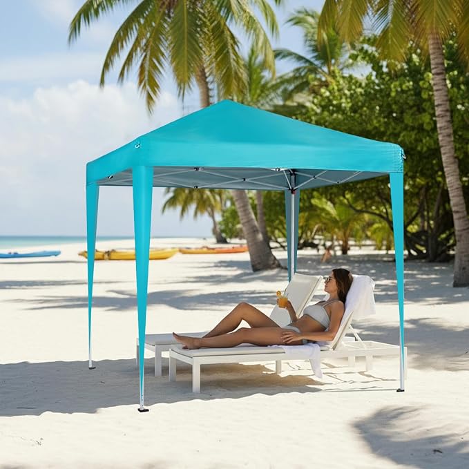 Outvita 6.5x6.5ft Pop Up Canopy Tent, Outdoor Instant Shelter Folding Canopy - Image 8