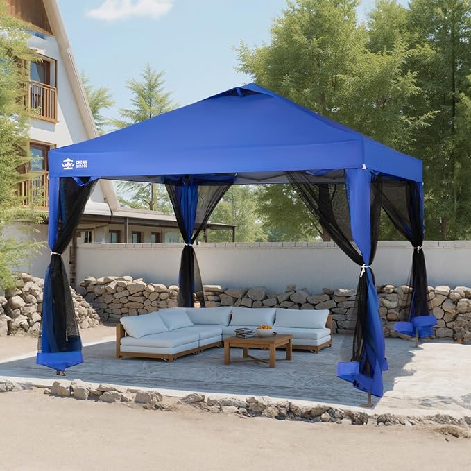 CROWN SHADES Gazebo 10x10 Pop Up Canopy - Image 7