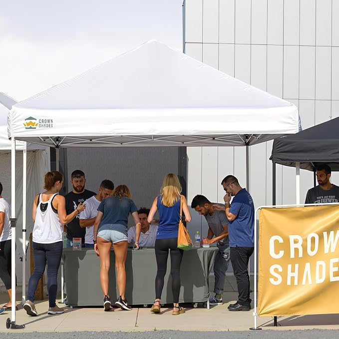 CROWN SHADES 8x8 Pop Up Canopy Tent, Commercial Canopy Tent Heavy Duty - Image 7