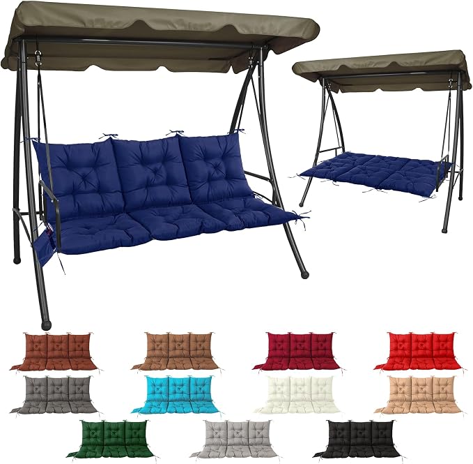 NACATIN 3 Seat Cushion for Outdoor Swing by NACATIN