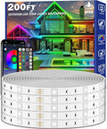 zoegi 200ft Outdoor LED Strip Lights Waterproof, Music Sync RGB IP68 Outside by Unknown