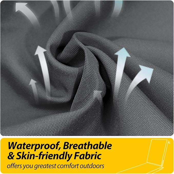 AAAAAcessories Outdoor Chaise Lounge Cushions, Fade-Resistant, Waterproof Patio - Image 4