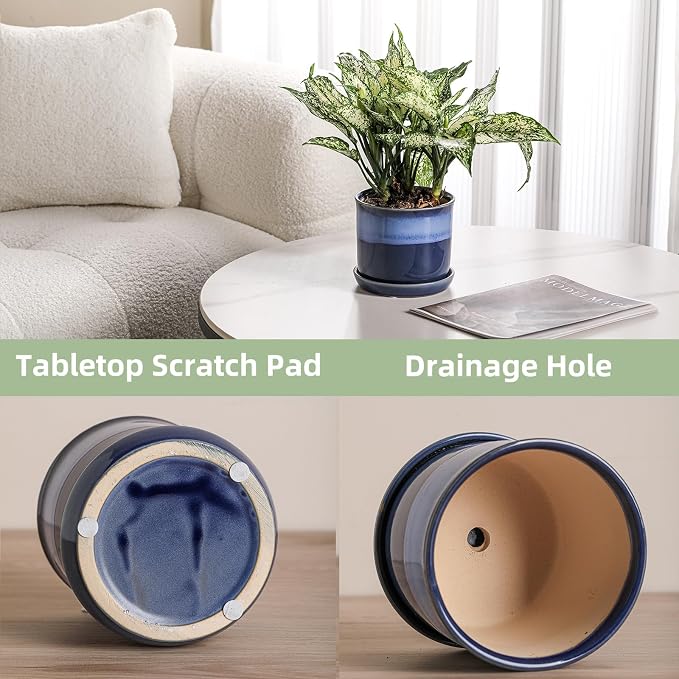 5.8 Inch Plant Pot: Ceramic Planter - Image 4