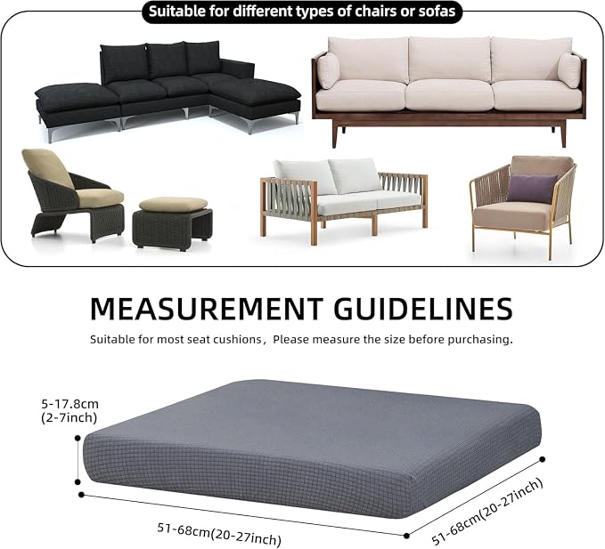 Outdoor Cushion Covers Set, Replacement - Image 5