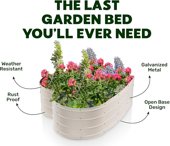 Plant & Plot Galvanized Raised Garden Beds Outdoor // Planter Raised Beds - Image 5