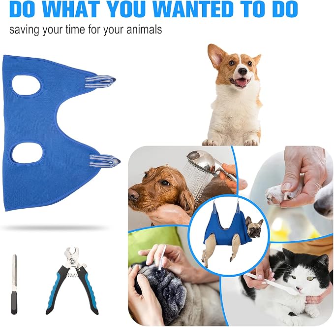 10 in 1 Pet Grooming Hammock Harness - Image 2