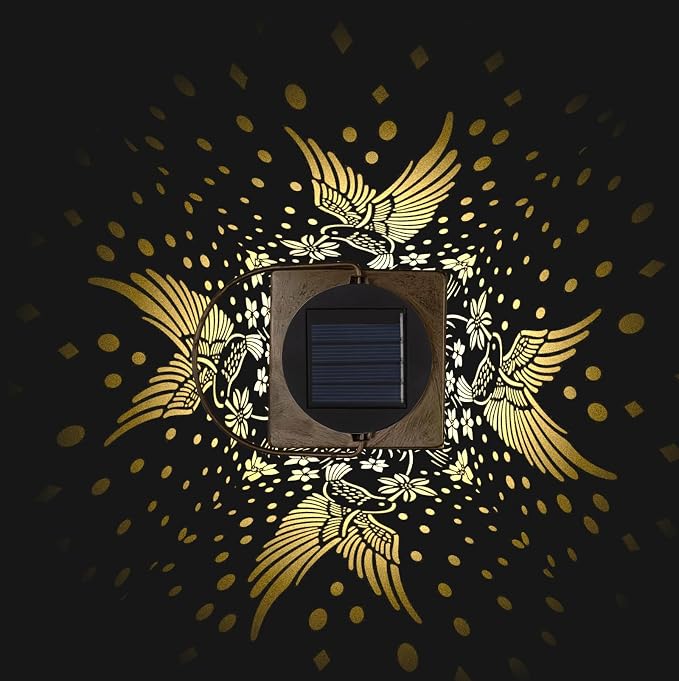 2 Pack Bronze Solar Lights Outdoor Waterproof Decorative - Image 7