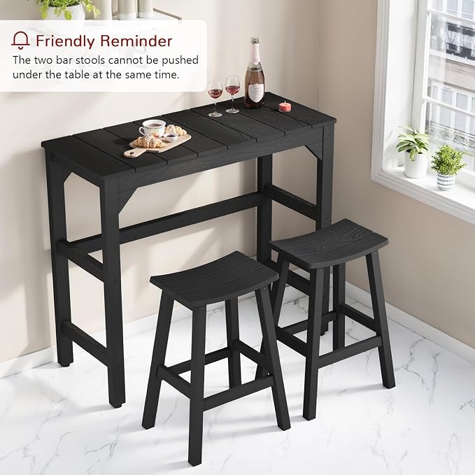 Stoog All-Weather Patio Bar Table, Outdoor Bar Table - Image 8