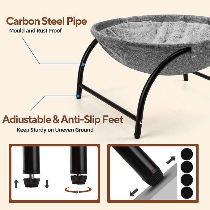 Raised Cat Hammock Bed, Pet Bed - Image 5