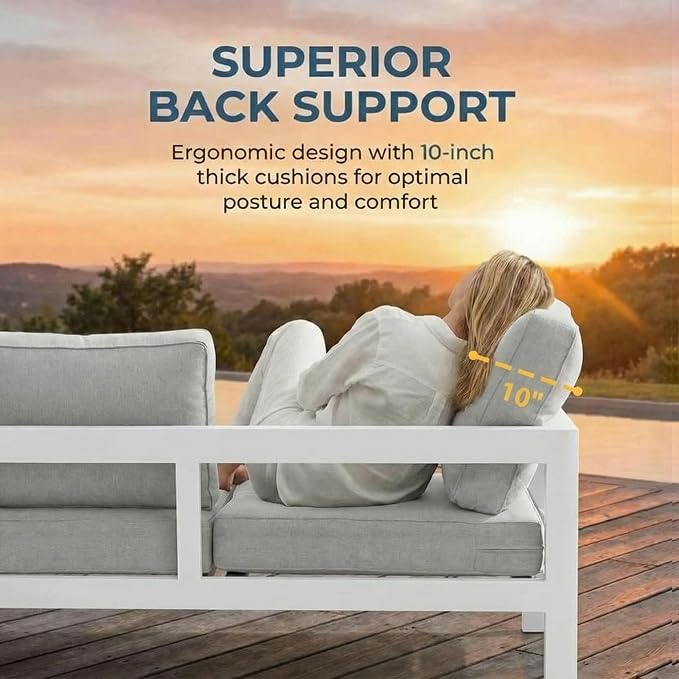 Solaste Aluminum Patio Furniture Set - Image 6