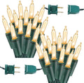 BrizLabs 600 Count Christmas Lights, 139.2ft Soft White Incandescent String by BrizLabs