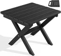 SERWALL Portable Folding Adirondack Table, HDPE Material Outdoor End Table by SERWALL
