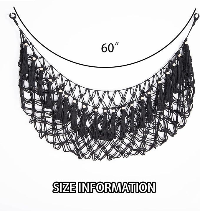 Large Stuffed Animal Net or Hammock Macrame Toy Display Plush Toy Holder Wall - Image 6