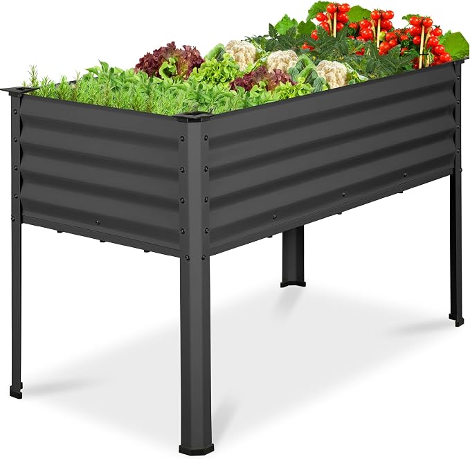 Best Choice Products 48x24x30in Galvanized Raised Garden Bed, Metal Elevated by BestChoiceProducts